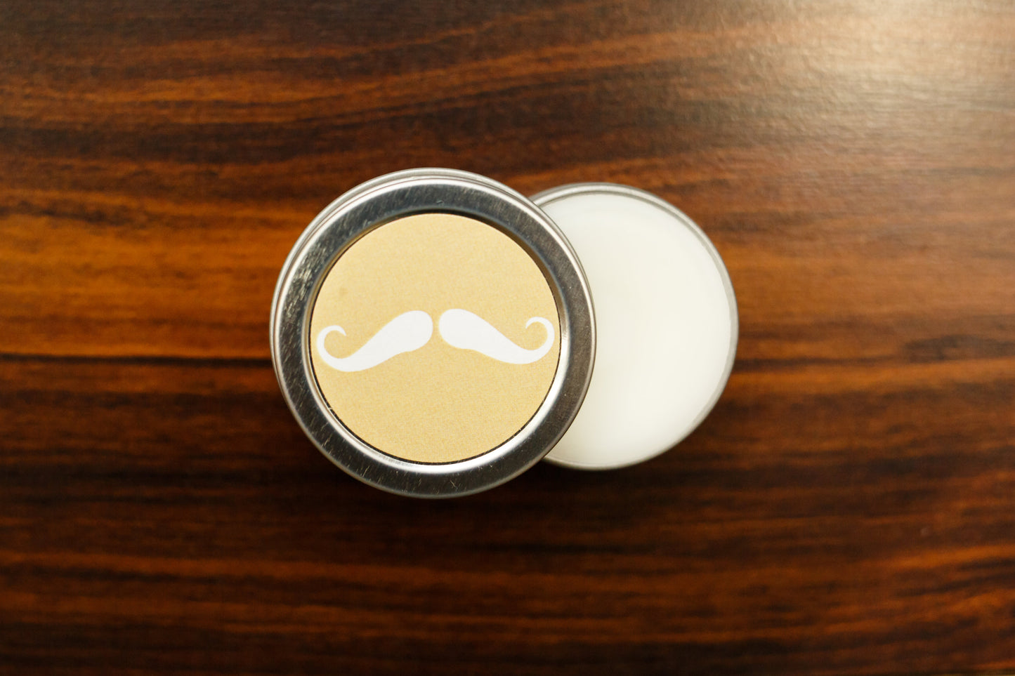 Mustaches Wax in a Tin
